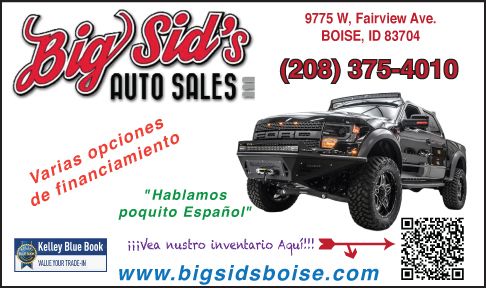 Big Sid's Auto Sales - Click Here for Inventory